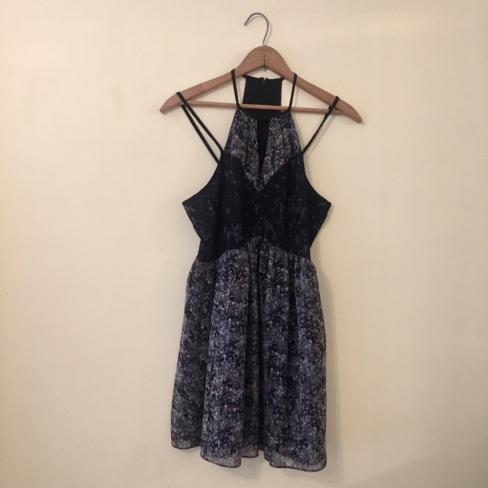 BCBGeneration Floral Lace Mini Dress